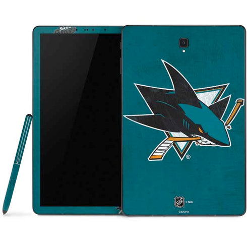 NHL San Jose Sharks Distressed Samsung Galaxy Tab Skin