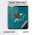 NHL San Jose Sharks Distressed Galaxy Z Flip Skin