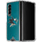 NHL San Jose Sharks Distressed Galaxy Z Fold4 5G Clear Case