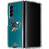 NHL San Jose Sharks Distressed Galaxy Z Fold4 5G Clear Case