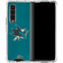 NHL San Jose Sharks Distressed Galaxy Z Fold4 5G Clear Case