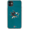 NHL San Jose Sharks Distressed iPhone 11 Clear Case