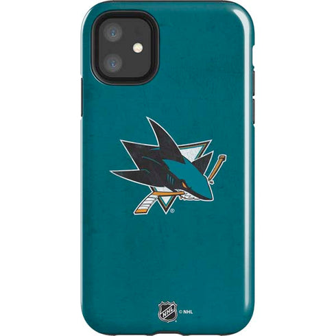 NHL San Jose Sharks Distressed iPhone 11 Impact Case