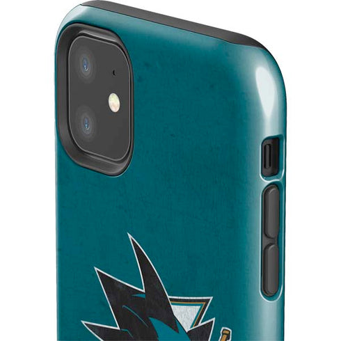 NHL San Jose Sharks Distressed iPhone 11 Impact Case