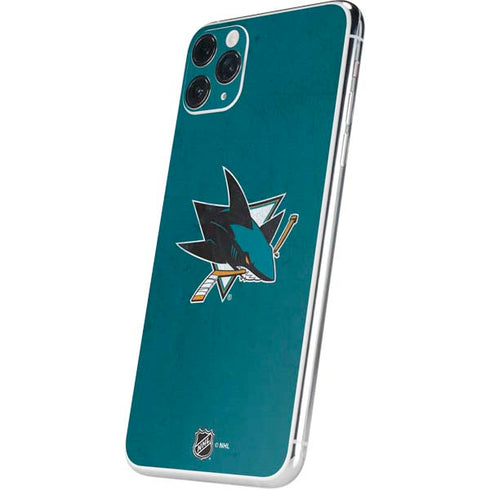 NHL San Jose Sharks Distressed iPhone 11 Pro Max Skin