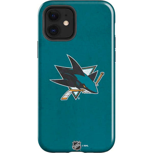 NHL San Jose Sharks Distressed iPhone 12 Impact Case