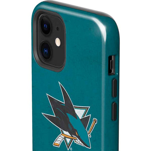 NHL San Jose Sharks Distressed iPhone 12 Impact Case