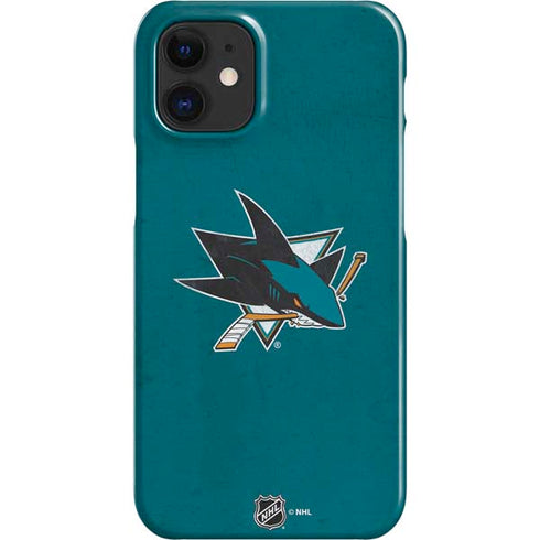 NHL San Jose Sharks Distressed iPhone 12 Mini Lite Case