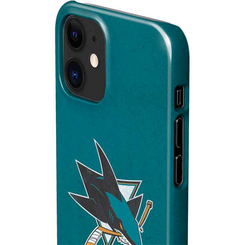 NHL San Jose Sharks Distressed iPhone 12 Mini Lite Case