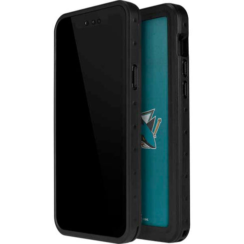 NHL San Jose Sharks Distressed iPhone 12 Mini Waterproof Case