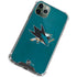 NHL San Jose Sharks Distressed iPhone 12 Pro Clear Case