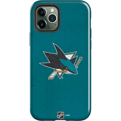 NHL San Jose Sharks Distressed iPhone 12 Pro Impact Case