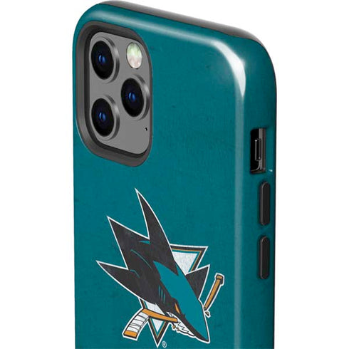NHL San Jose Sharks Distressed iPhone 12 Pro Max Impact Case