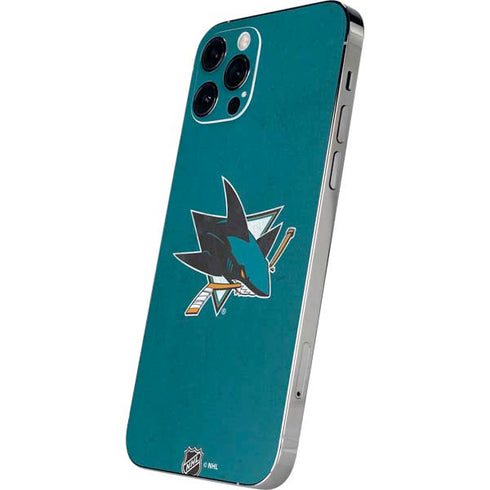 NHL San Jose Sharks Distressed iPhone 12 Pro Max Skin