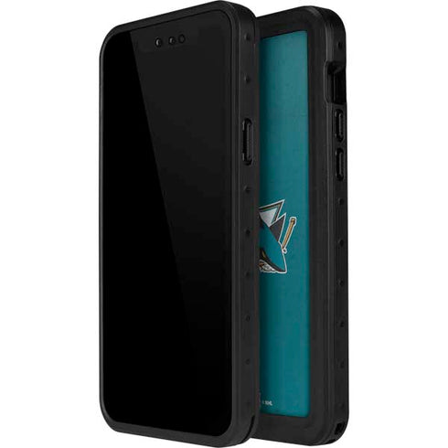 NHL San Jose Sharks Distressed iPhone 12 Pro Waterproof Case