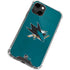 NHL San Jose Sharks Distressed iPhone 13 Clear Case