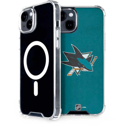 NHL San Jose Sharks Distressed iPhone 13 MagSafe Case