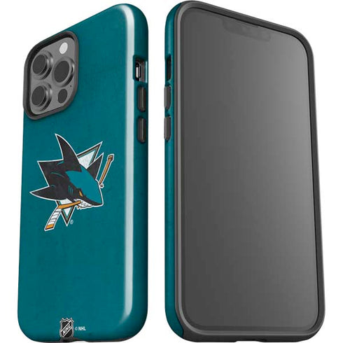 NHL San Jose Sharks Distressed iPhone 13 Pro Max Impact Case