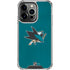 NHL San Jose Sharks Distressed iPhone 15 Pro Clear Case