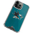 NHL San Jose Sharks Distressed iPhone 15 Pro Clear Case