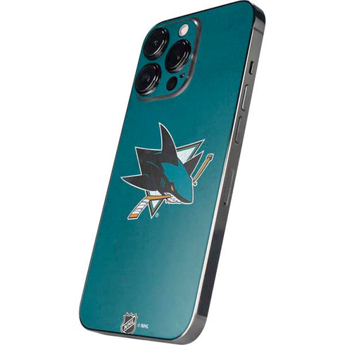 NHL San Jose Sharks Distressed iPhone 14 Pro Skin