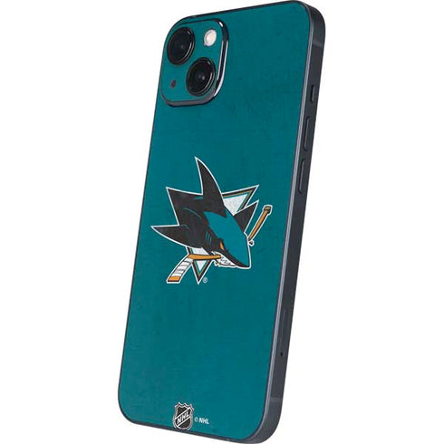 NHL San Jose Sharks Distressed iPhone 14 Skin