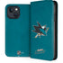 NHL San Jose Sharks Distressed iPhone 15 Plus Folio Case