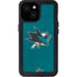 NHL San Jose Sharks Distressed iPhone 15 Waterproof Case