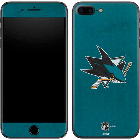 NHL San Jose Sharks Distressed iPhone 8 Plus Skin