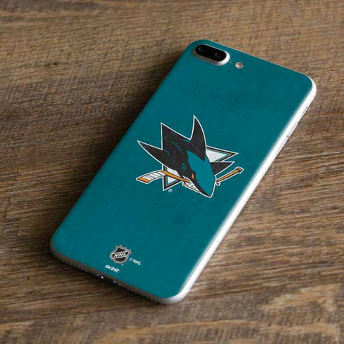 NHL San Jose Sharks Distressed iPhone 8 Plus Skin