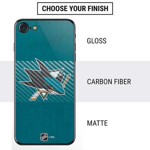 NHL San Jose Sharks Distressed iPhone SE (2nd & 3rd Gen) Skin
