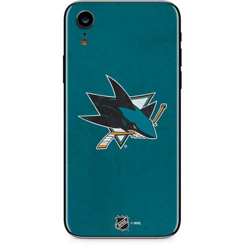 NHL San Jose Sharks Distressed iPhone XR Skin