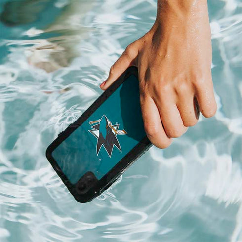 NHL San Jose Sharks Distressed iPhone XR Waterproof Case