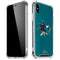 NHL San Jose Sharks Distressed iPhone XS Max Clear Case
