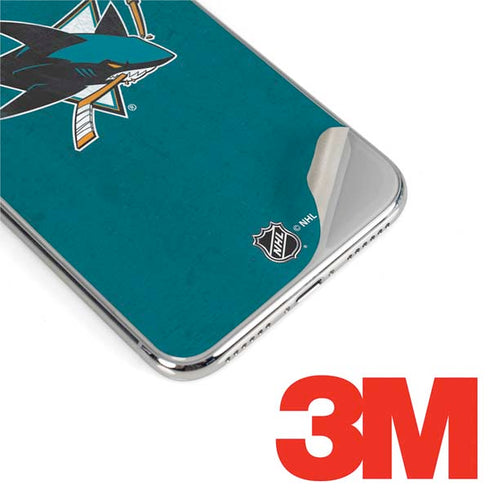NHL San Jose Sharks Distressed iPhone XS Max Skin