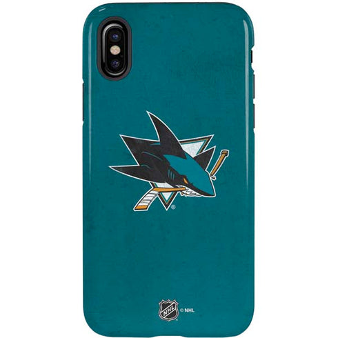 NHL San Jose Sharks Distressed iPhone XS Pro Case