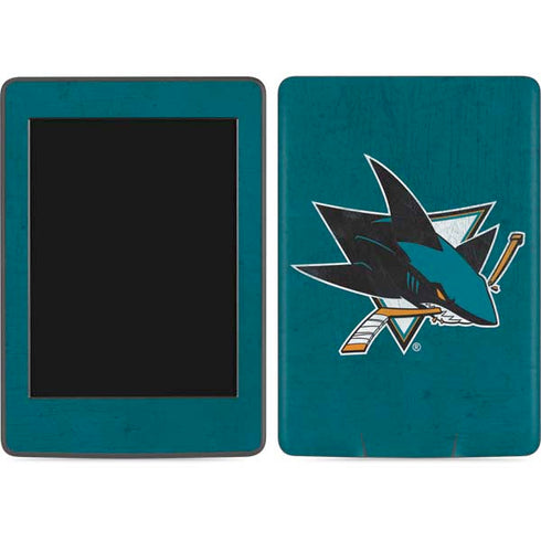NHL San Jose Sharks Distressed Amazon Kindle Skin