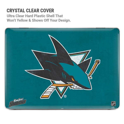 NHL San Jose Sharks Distressed MacBook Air 13in M1 (2021) Case plus Skin