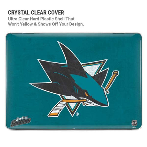 NHL San Jose Sharks Distressed MacBook Air 15in (2023-2025) Case plus Skin