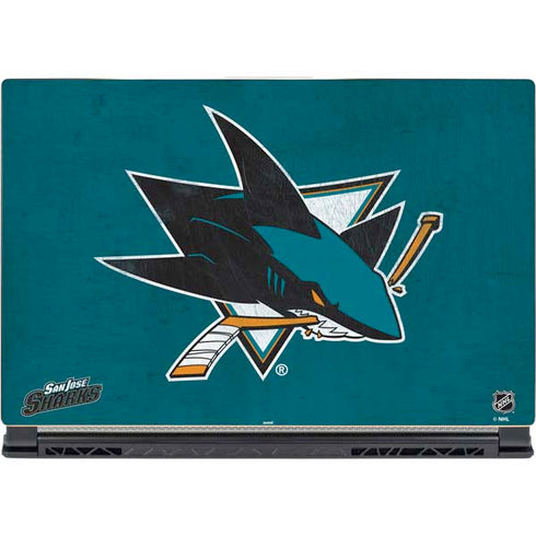 NHL San Jose Sharks Distressed MSI GS65 Stealth Laptop Skin