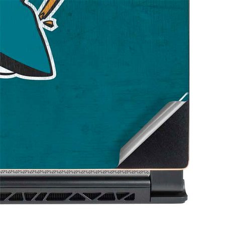 NHL San Jose Sharks Distressed MSI GS65 Stealth Laptop Skin