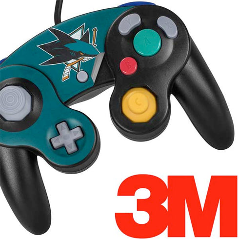 NHL San Jose Sharks Distressed Nintendo GameCube Controller Skin