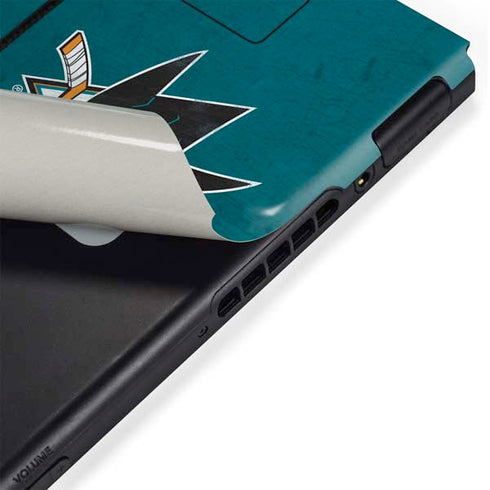 NHL San Jose Sharks Distressed Nintendo Switch Bundle Skin