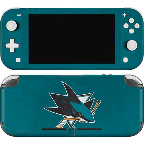 NHL San Jose Sharks Distressed Nintendo Switch Lite Skin