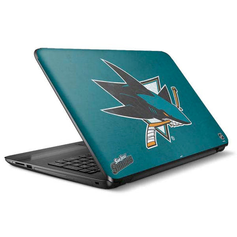 NHL San Jose Sharks Distressed HP Notebook Skin