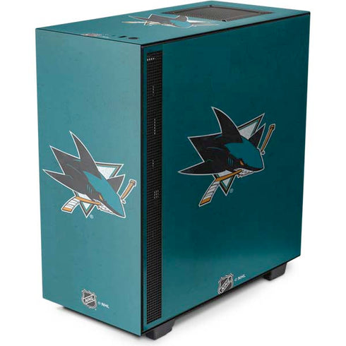 NHL San Jose Sharks Distressed NZXT H510 Compact ATX Mid-Tower Case Skin