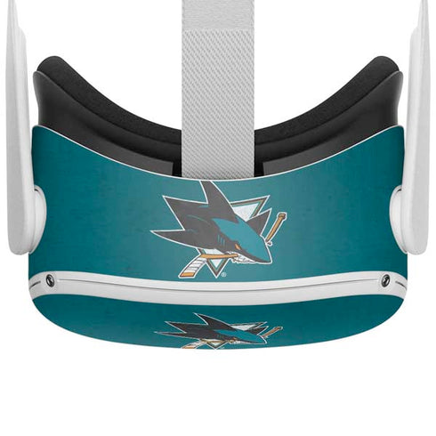 NHL San Jose Sharks Distressed Oculus Quest 2 Skin