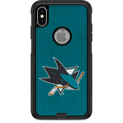 NHL San Jose Sharks Distressed Otterbox Commuter iPhone Skin