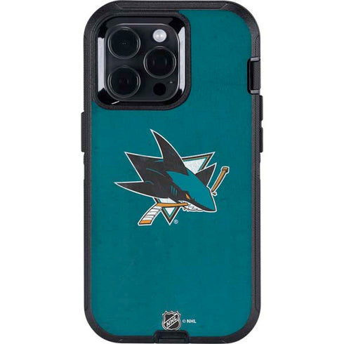 NHL San Jose Sharks Distressed Otterbox Defender iPhone Skin