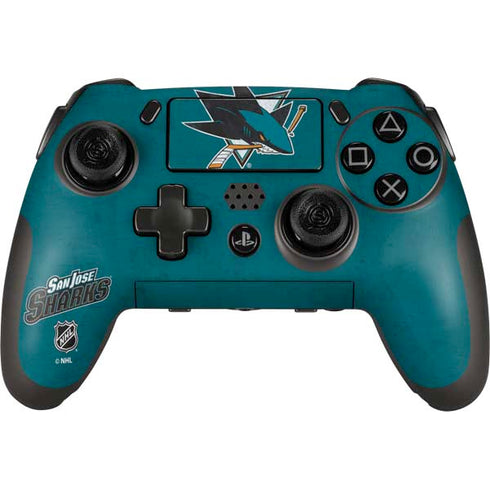 NHL San Jose Sharks Distressed PlayStation Scuf Vantage 2 Controller Skin